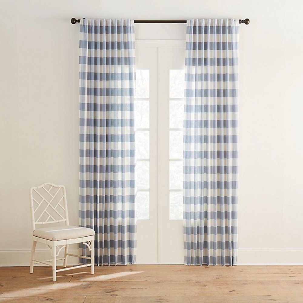 Ballard Designs Buffalo Check Drapery Panels (2 panels in each set)